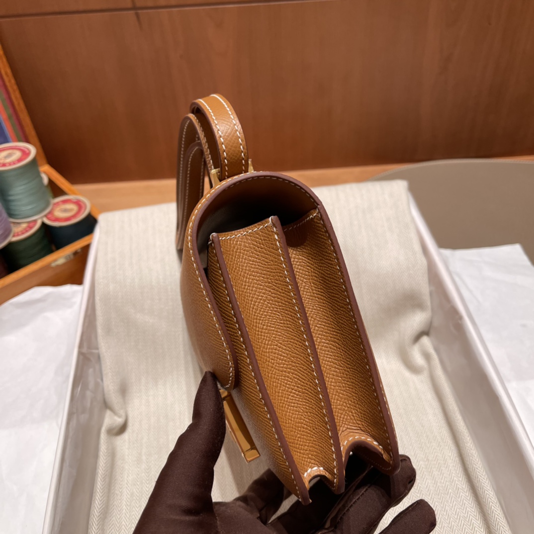 에르메스 콘스탄스18 골드브라운 금장 앱송